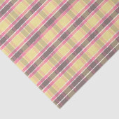 ポップコーンイエローバブルガムピンクコーヒーブラウンプレイド 薄葉紙 (詳細)