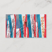 ポップコーンコットンキャンディフェアフラグ 名刺 (裏面)