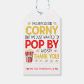 ポップコーンサンキューギフトラベル ギフトタグ (正面)