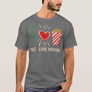 ポップコーンシネマムービーナイトテレビシアターラブ Tシャツ