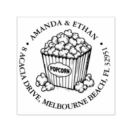 ポップコーンスナックテーマ セルフインキングスタンプ
