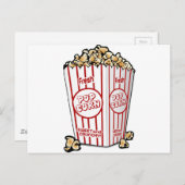 ポップコーンスナックフードムービーナイトおもしろい ポストカード (正面/裏面)