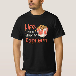 ポップコーンデイシネマスナック映画ポップ・アートのフィルムギフトアイディア Tシャツ
