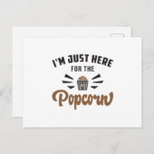 ポップコーンデイポップ・アートの映画シネマスナックギフトアイディア ポストカード (正面/裏面)