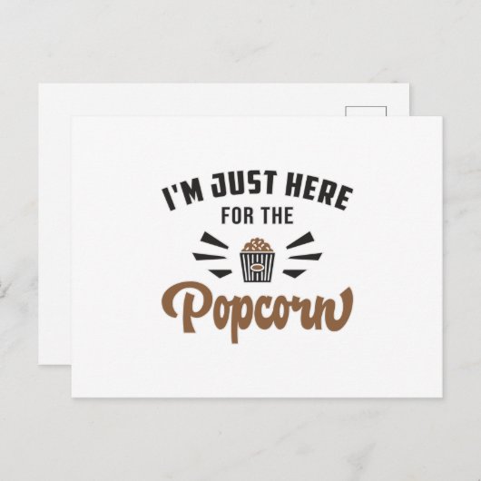 ポップコーンデイポップ・アートの映画シネマスナックギフトアイディア ポストカード (正面/裏面)