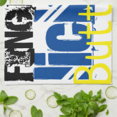 ポップコーンバター映画ナイトタオル キッチンタオル (折り畳み)