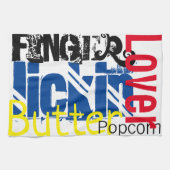 ポップコーンバター映画ナイトタオル キッチンタオル (横)