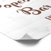 ポップコーンバーひまわりシャワーまたはパーティーサイン ポスター (角)