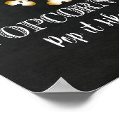 ポップコーンバーポップ・アートのサイン – 暑いみたいだ ポスター (角)