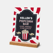 ポップコーンバー – アクリルテーブルパーティーのサイン アクリルサイン (傾斜)