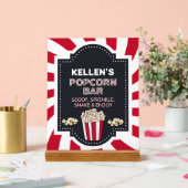 ポップコーンバー – アクリルテーブルパーティーのサイン アクリルサイン (ウェディング)