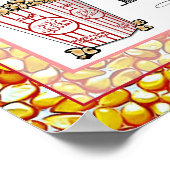 ポップコーンバー ウェディングまたはベビーシャワー サイン ポスター (角)