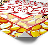 ポップコーンバー ウェディングまたはベビーシャワー 看板 ポスター (角)