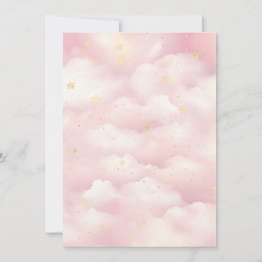 ポップコーンパジャマススリーポバースランバーパーティー誕生日 招待状 (裏面)