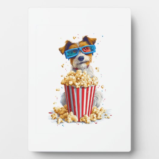 ポップコーンパピー � 映画の夜の犬 フォトプラーク (正面)