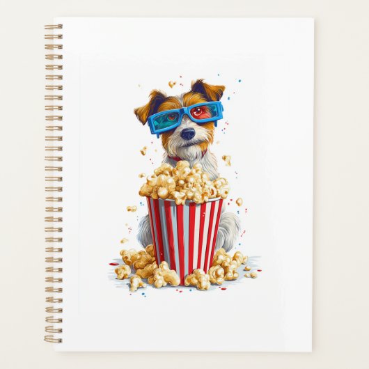 ポップコーンパピー � 映画の夜の犬 プランナー手帳 (正面)