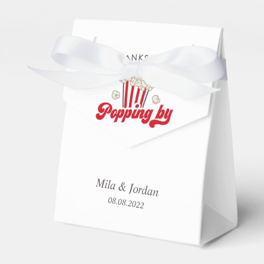 ポップコーンパーティー特典ギフトボックス フェイバーボックス (正面サイド)