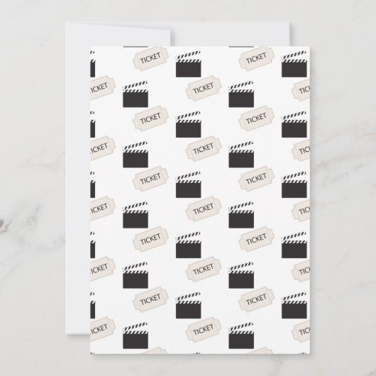 ポップコーンパーティー 誕生日パーティーのテーマ 招待状 (裏面)