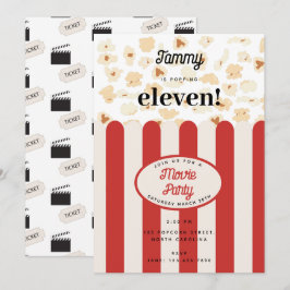 ポップコーンパーティー 誕生日パーティーのテーマ 招待状