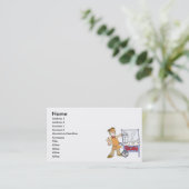 ポップコーンベンダーの映画ポップコーンカート 名刺 (スタンド正面)