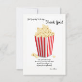 ポップコーンボックスありがとうございます 招待状 (正面)