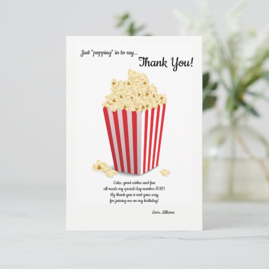 ポップコーンボックスありがとうございます 招待状 (スタンド正面)