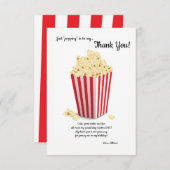 ポップコーンボックスありがとうございます 招待状 (正面/裏面)