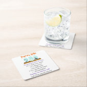 ポップコーンボールレシピ スクエアペーパーコースター (インサイチュ)