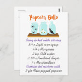 ポップコーンボールレシピ ポストカード (正面/裏面)