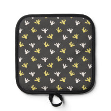 ポップコーンポットホルダー（ダークグレー&バターイエロー）