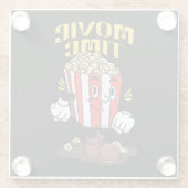 ポップコーンマスコットキャラクター ガラスコースター (裏面)