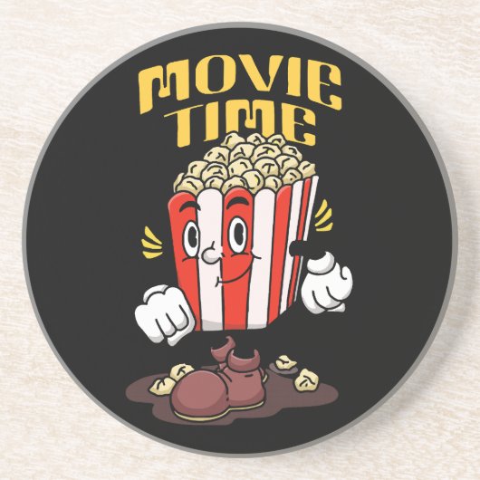 ポップコーンマスコットキャラクター コースター (正面)