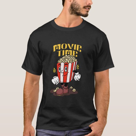 ポップコーンマスコットキャラクター Tシャツ (正面)