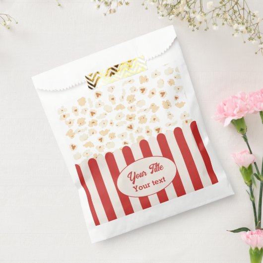 ポップコーンムービーパーティー誕生日パーティーテーマ フェイバーバッグ (封をした状態)