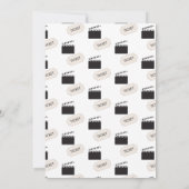 ポップコーンムービーパーティー誕生日パーティーテーマ 招待状 (裏面)