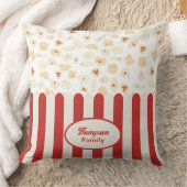 ポップコーンレトロ映画シネマモノグラム クッション (ブランケット)