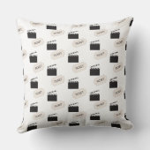 ポップコーンレトロ映画シネマモノグラム クッション (裏面)