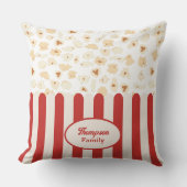 ポップコーンレトロ映画シネマモノグラム クッション (正面)