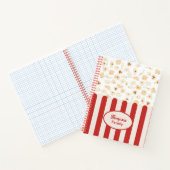 ポップコーンレトロ映画シネマモノグラム ノートブック (内部)