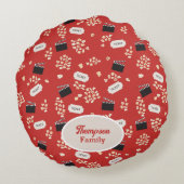 ポップコーンレトロ映画シネマモノグラム ラウンドクッション (裏面)