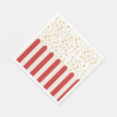 ポップコーンレトロ映画 スタンダードランチョンナプキン (角)