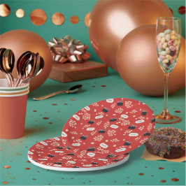 ポップコーンレトロ映画 ペーパープレート