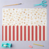 ポップコーンレトロ映画 薄葉紙 (クラフト)