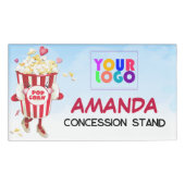 ポップコーンロゴ 名札 (正面)