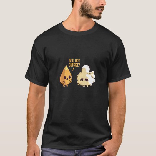 ポップコーン夏暑 Tシャツ (正面)