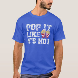 ポップコーン大好きな人のためのポップコーンマニアなポップなアイテム f tシャツ