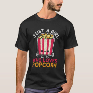 ポップコーン大好きな人 Tシャツ