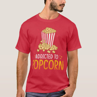 ポップコーン大好きギフト 面白い ポップコーンフレンド Tシャツ