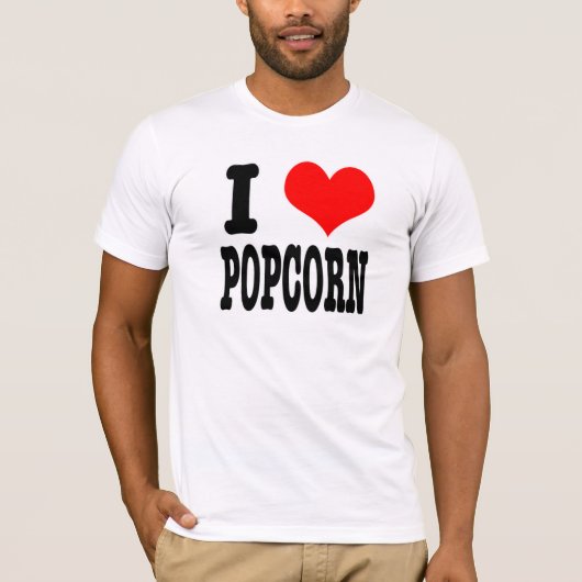ポップコーン大好き Tシャツ (正面)