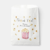 ポップコーン子供の誕生日パーティーありがとう フェイバーバッグ (正面)